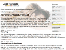 Tablet Screenshot of liebe-horoskop.de